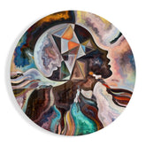 Meditation Glass Wall Art.